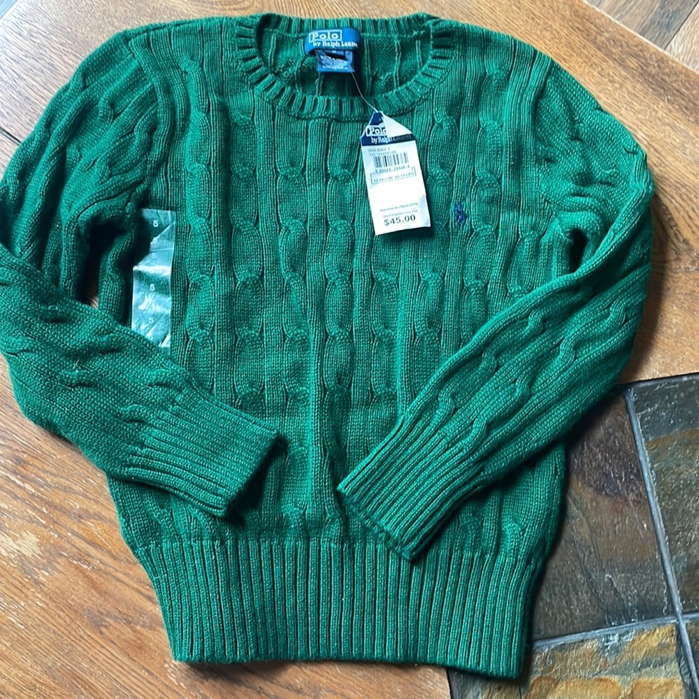 NWT Polo By Ralph Lauren Sweater size 5